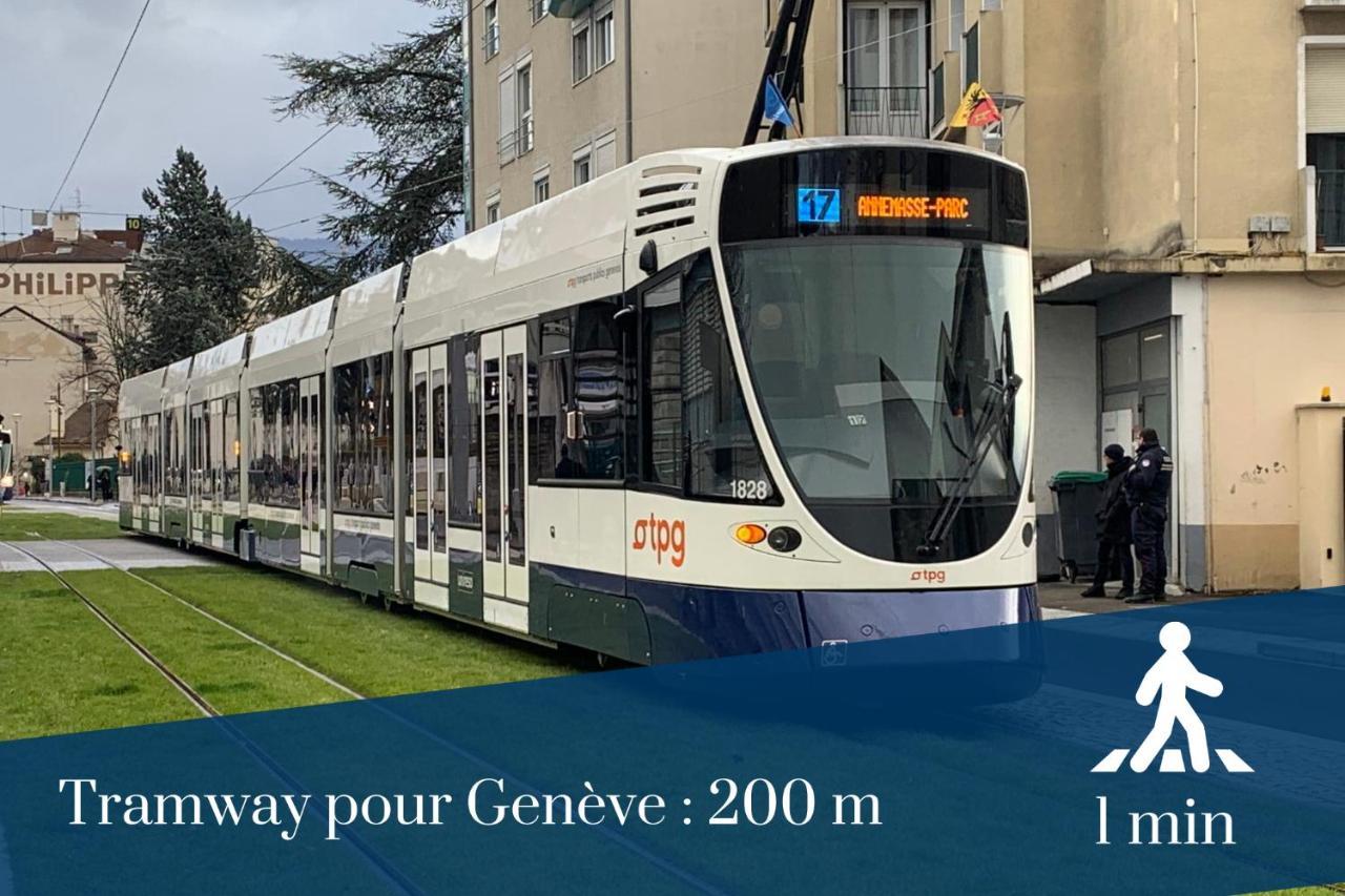 Homey Cycy - New / Free Parking / Hyper-Centre / Proche Geneve Annemasse Eksteriør billede